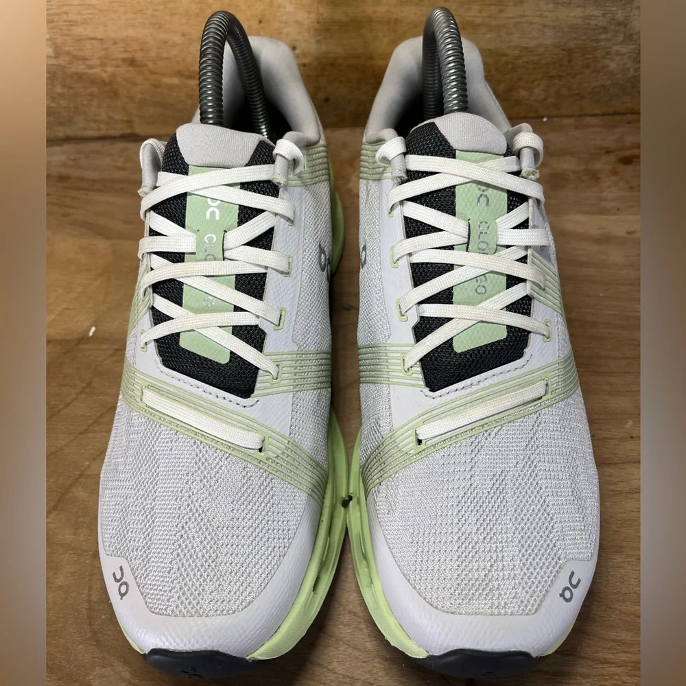 On Cloudgo REFLECTIVE Womens Size 8.5 Running Shoes Sneakers White Meadow - Picture 3 of 12